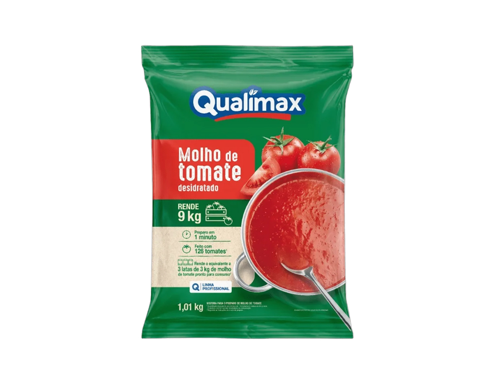 MOLHO DE TOMATE DESIDATRADO QUALIMAX 1,01 KG (CX 6 PCT)